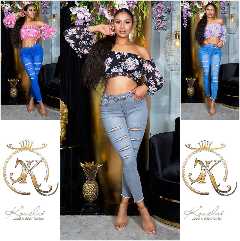 Seksowne jeansy skinny z przetarciami