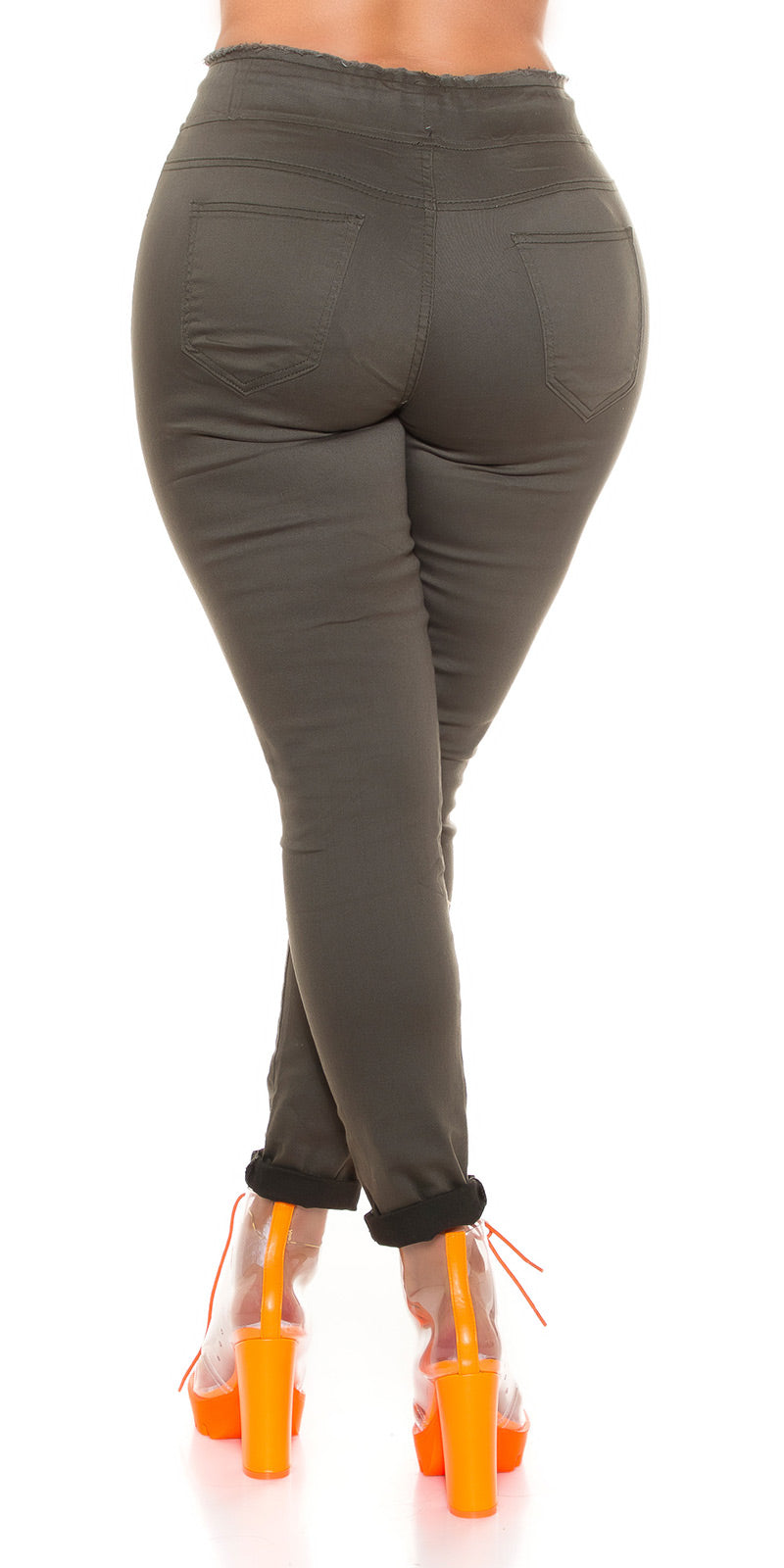 Curvy Girls! Seksowne jeansy Slim Fit Fashion