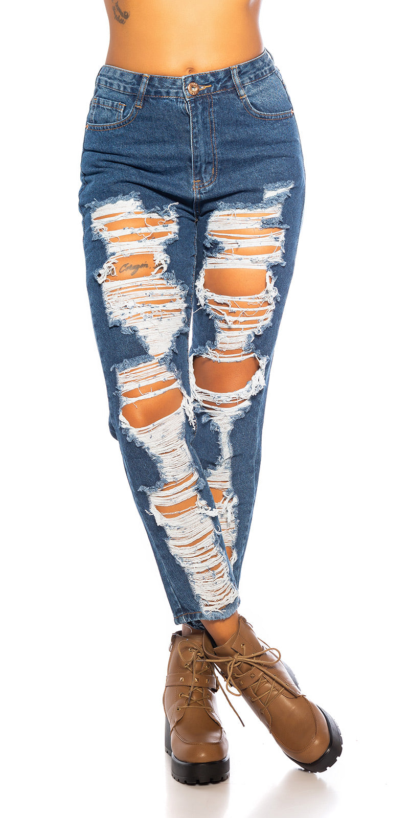 Sexy Mom Jeans Mega Used Look