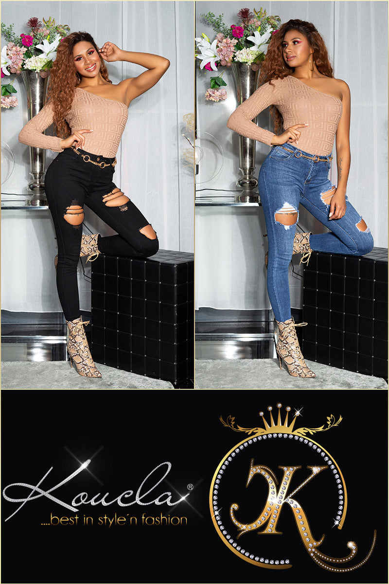 Seksowne dżinsy super slim fit