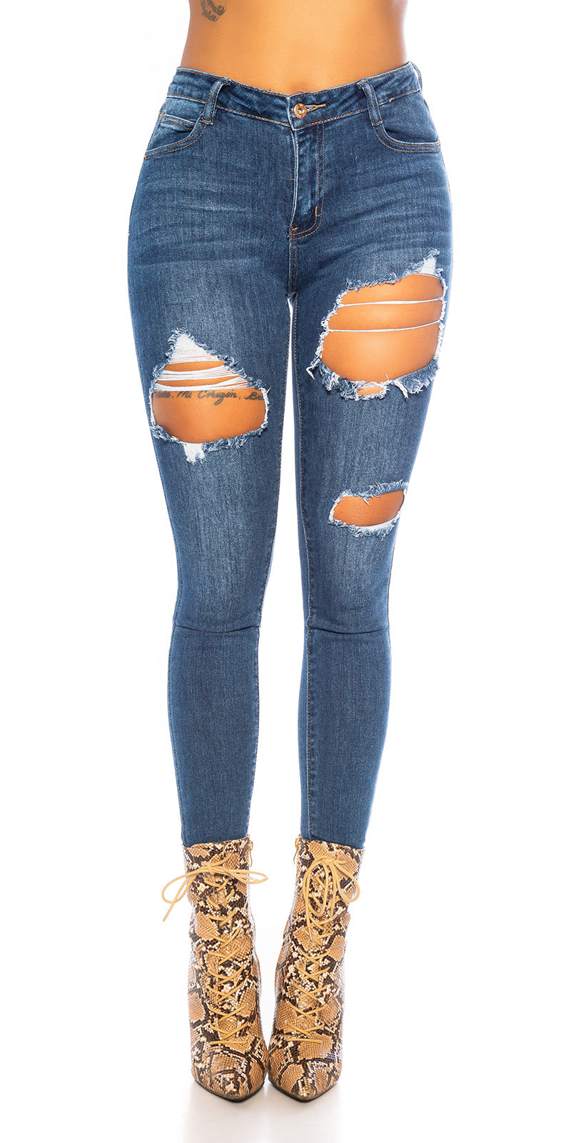 Seksowne dżinsy super slim fit