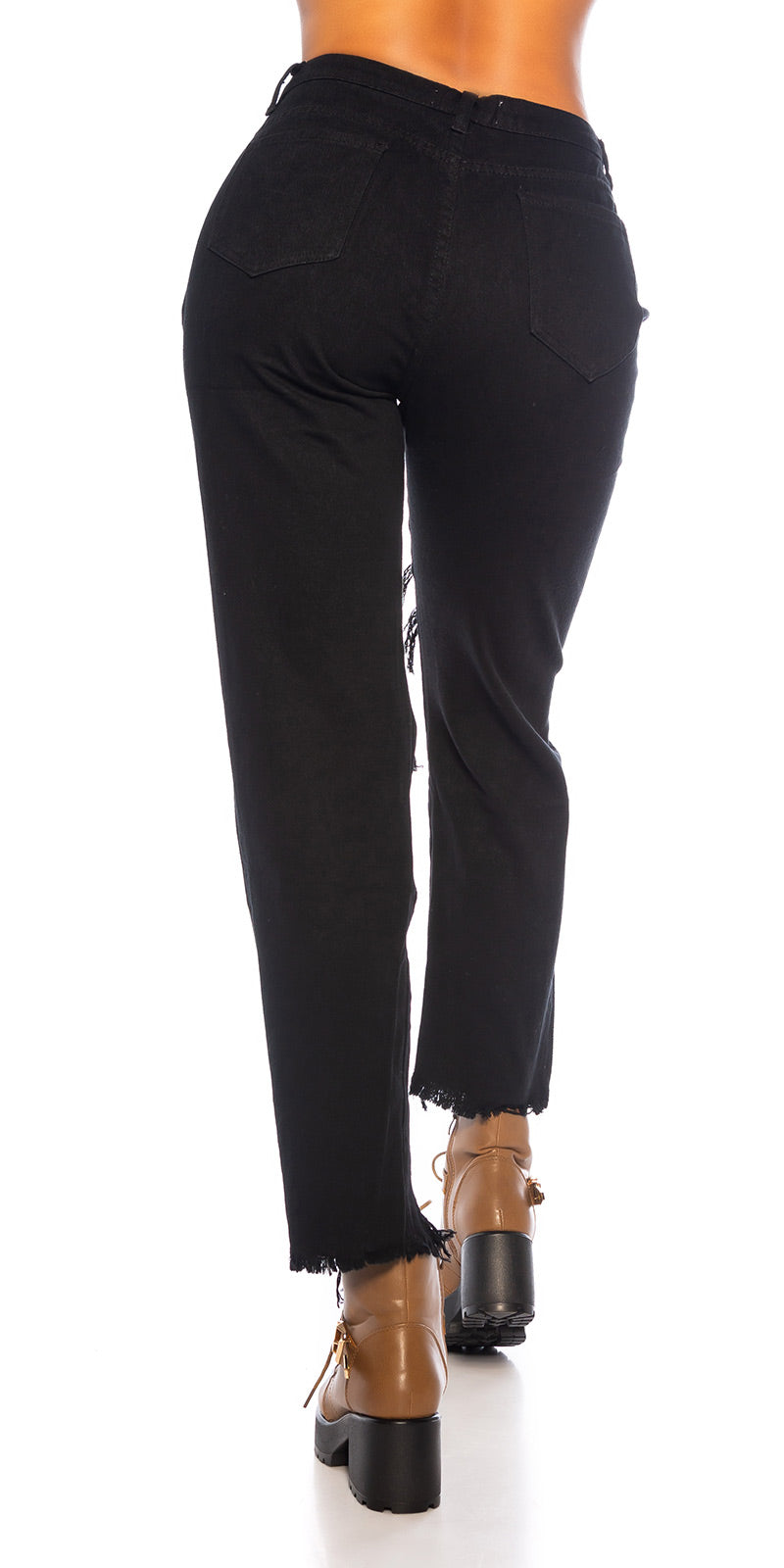 Sexy Casual Jeans Mom Fit/ Used Look