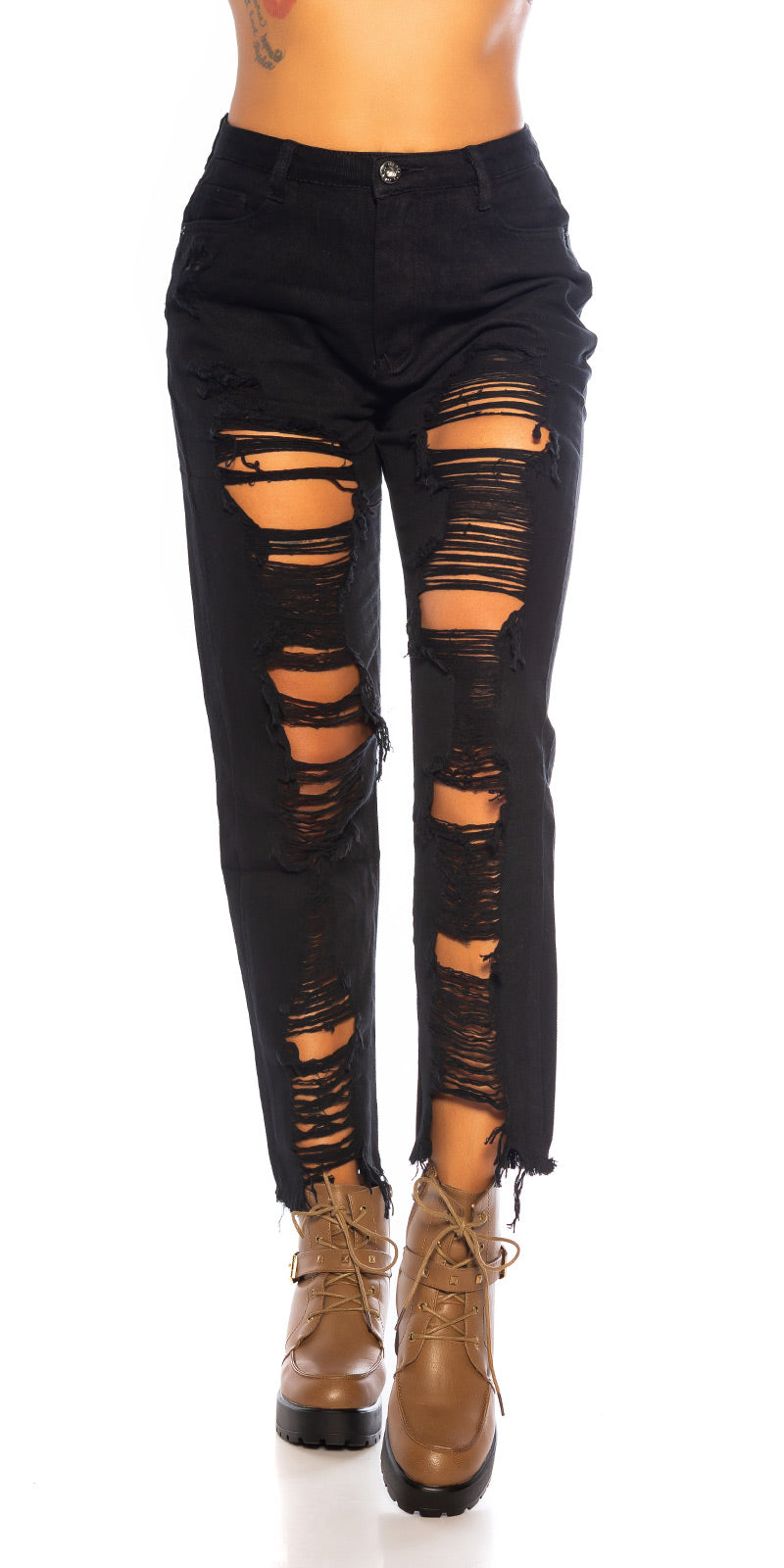 Sexy Casual Jeans Mom Fit/ Used Look