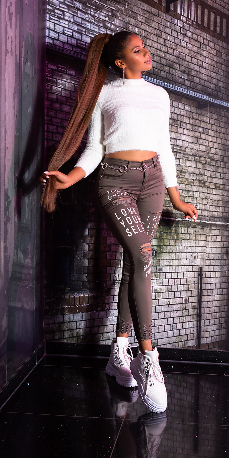 Sexy Skinny LOVE YOURSELF Jeans