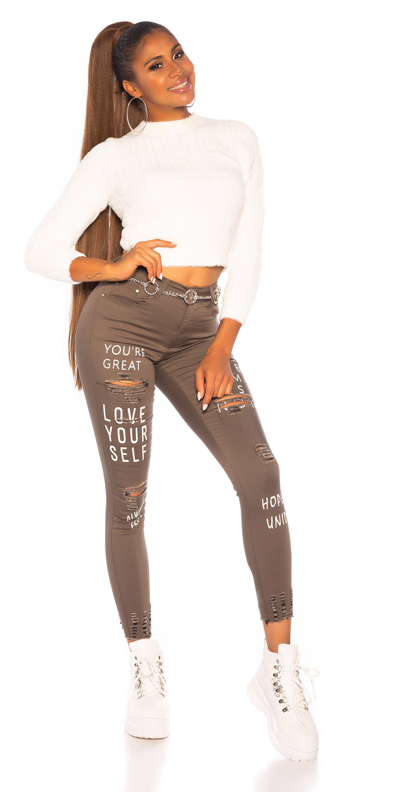 Sexy Skinny LOVE YOURSELF Jeans