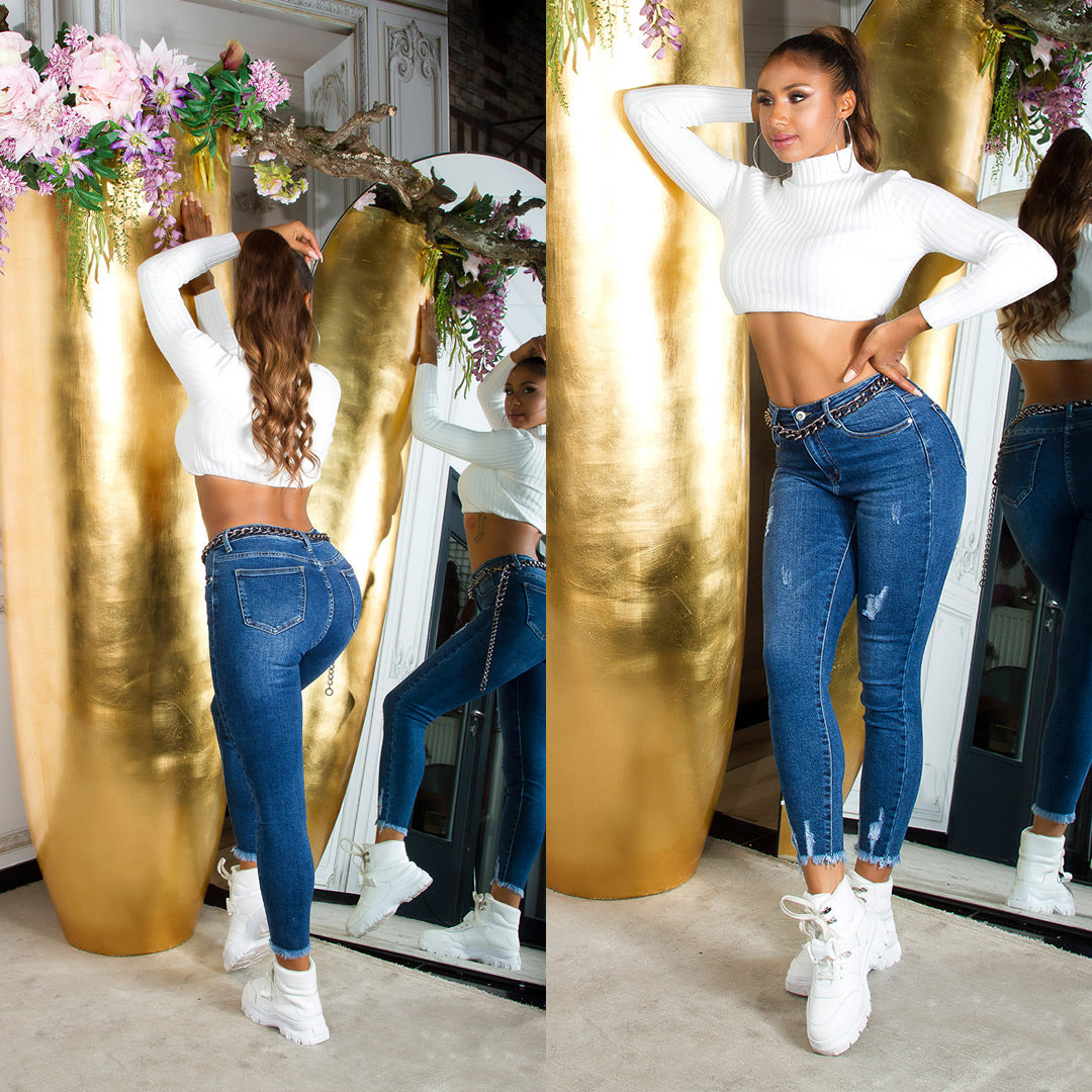 Sexy Shaping Jeans Used-Look