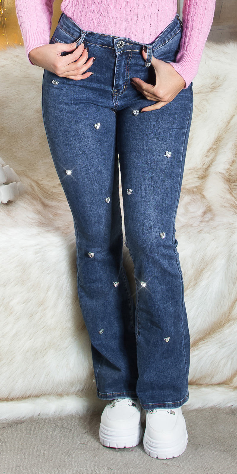 Sexy Musthave Bootcut Jeans "Hearts"