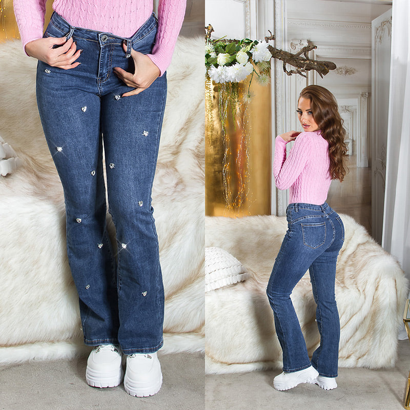 Sexy Musthave Bootcut Jeans "Hearts"