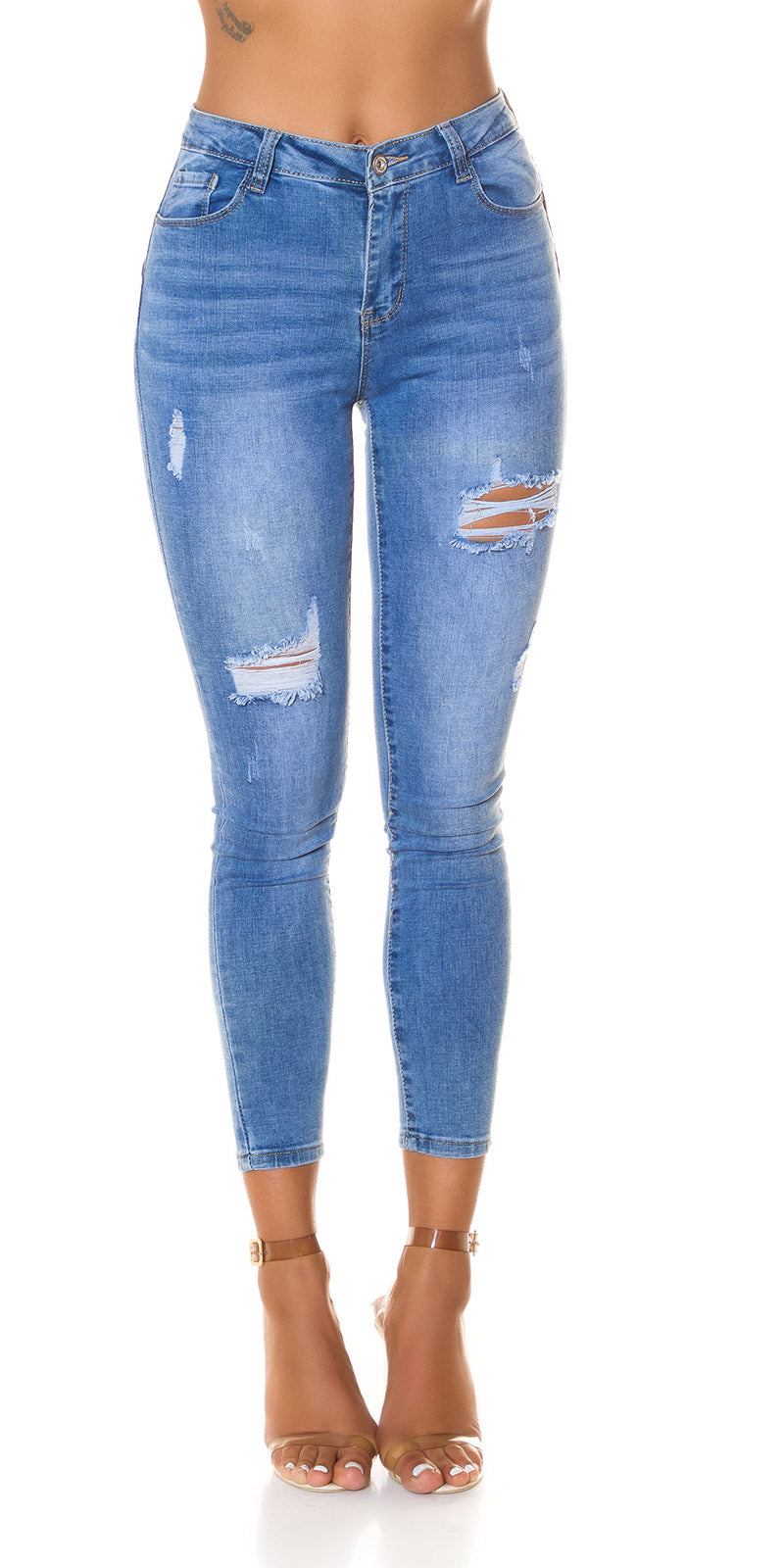 Seksowny wygląd jeansów push up