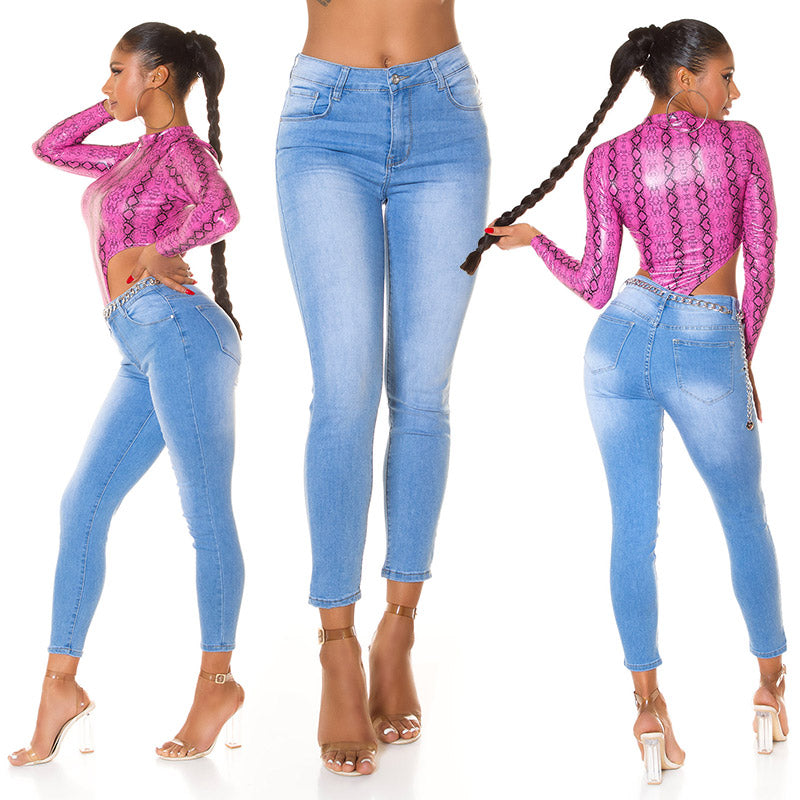Seksowne jeansy skinny basic