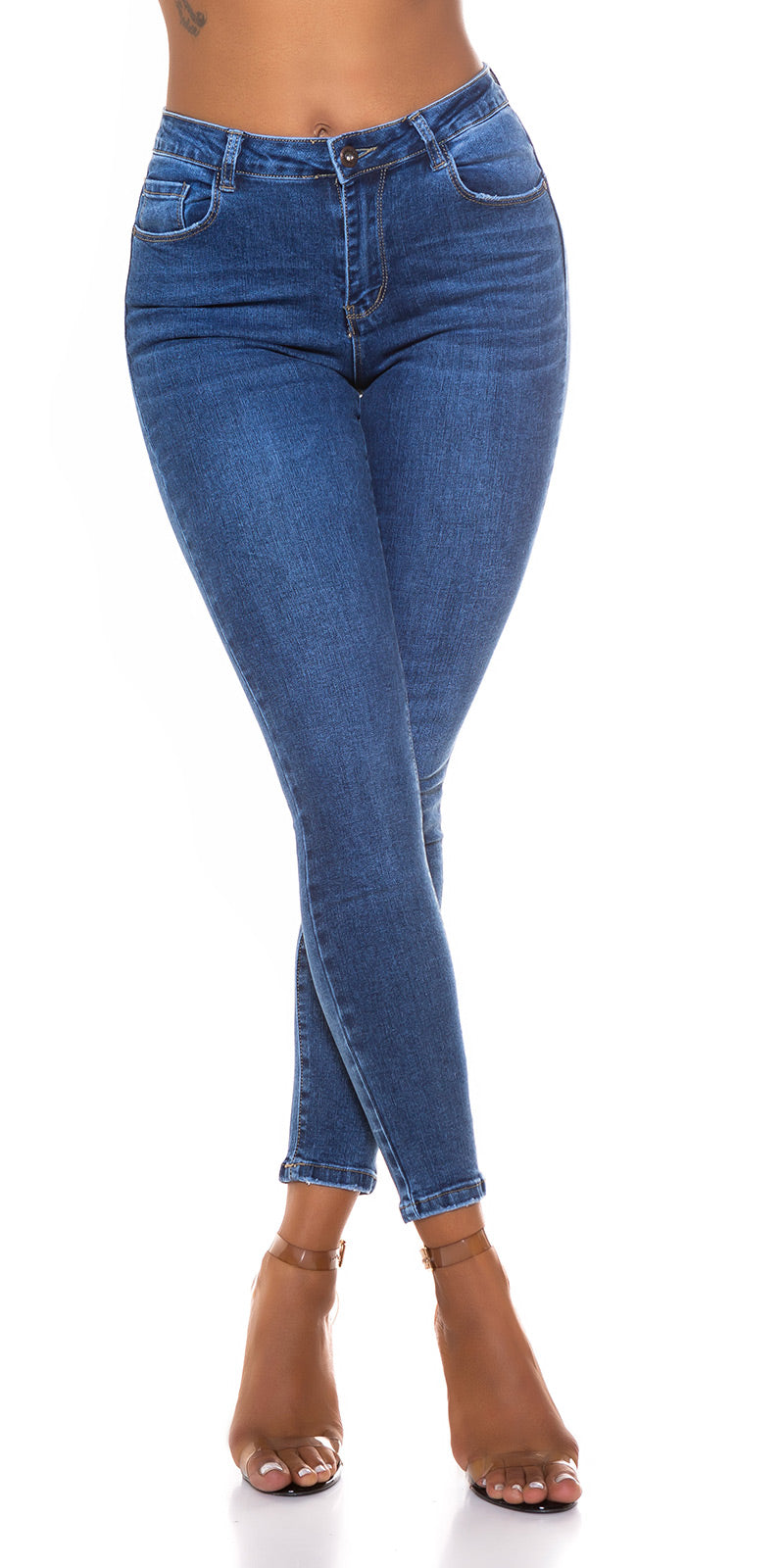 Seksowne klasyczne dżinsy slim fit