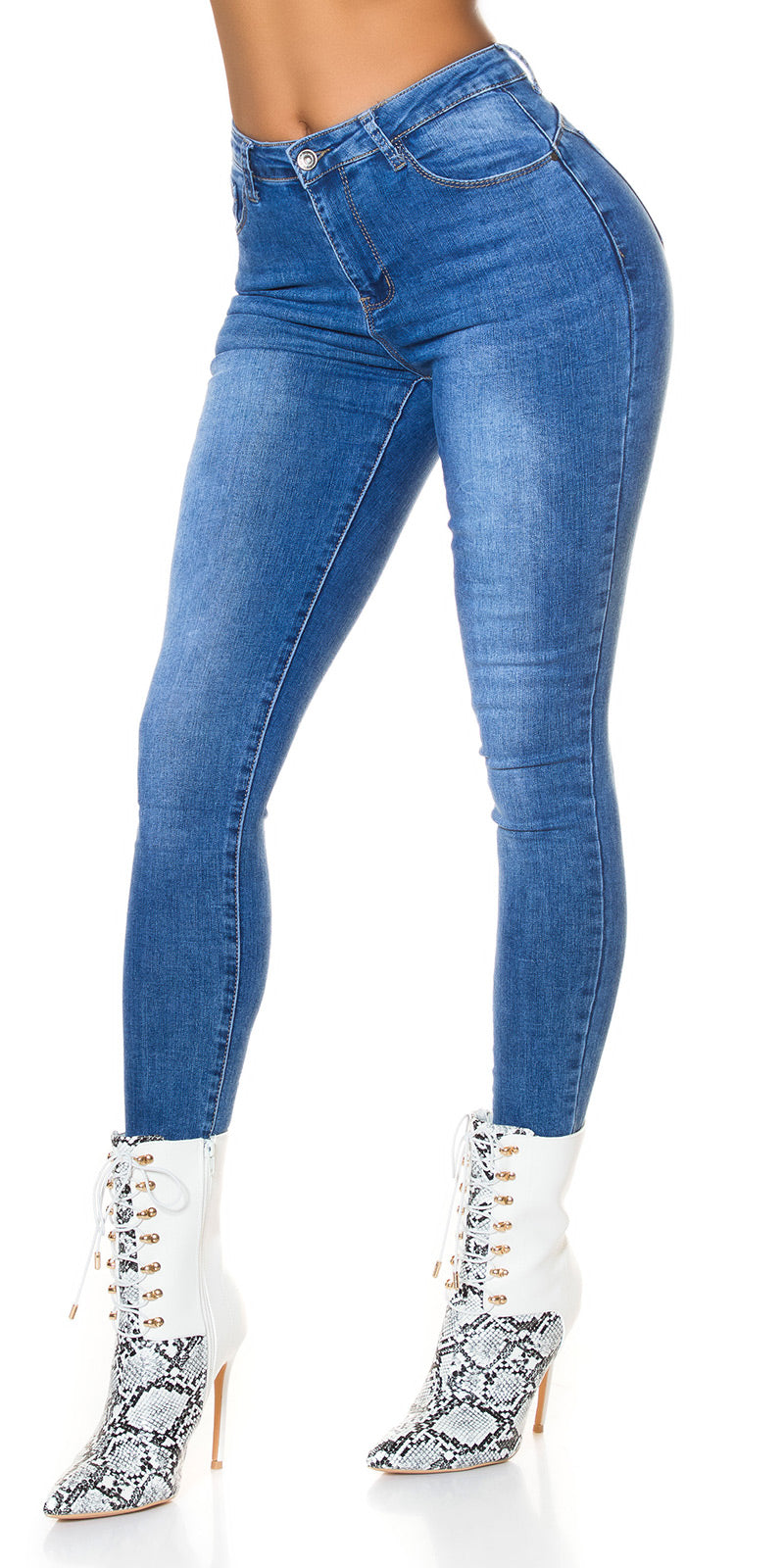 Seksowne klasyczne dżinsy slim fit