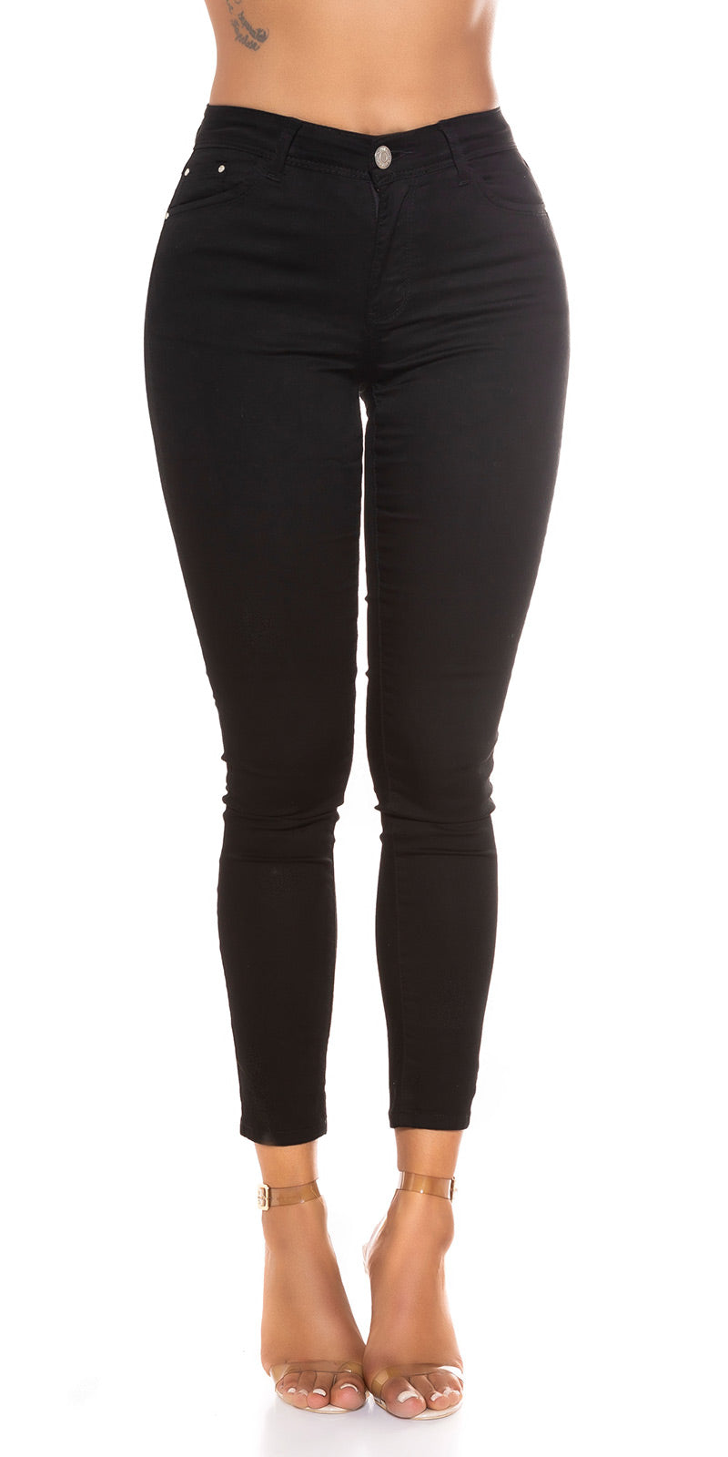 Seksowne "idealnie czarne" jeansy Skinnyjeans Basic