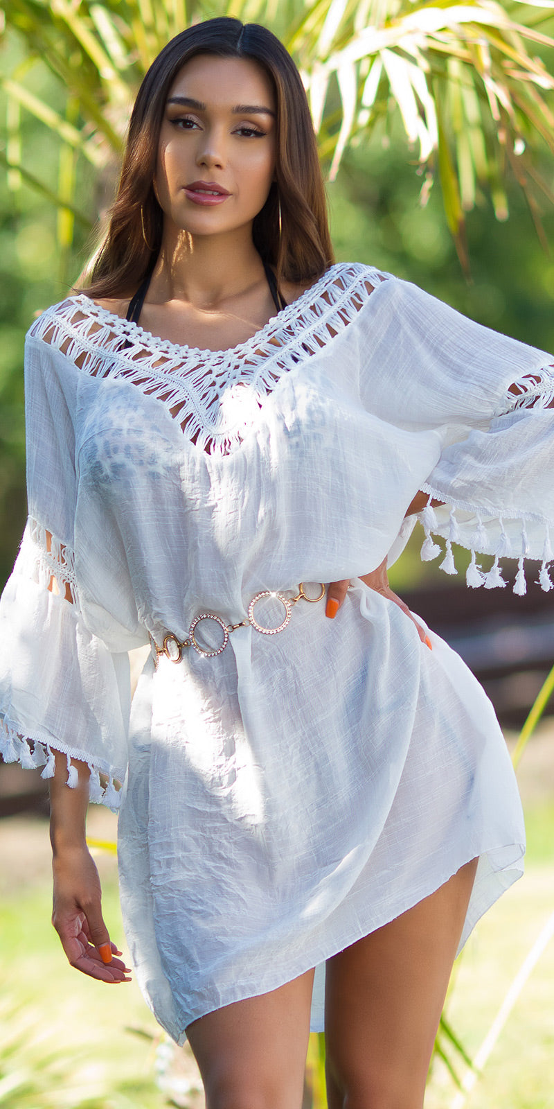 Seksowna tunika / sukienka plażowa w stylu boho