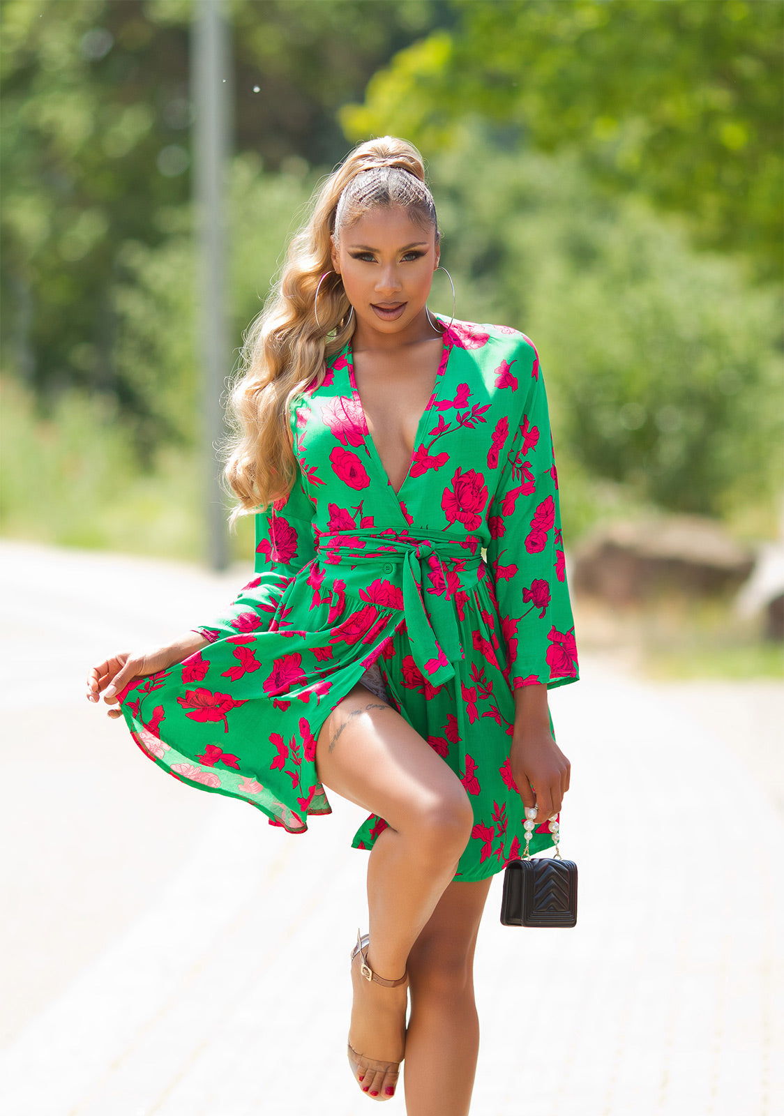 Seksowna sukienka Fashionista z nadrukiem