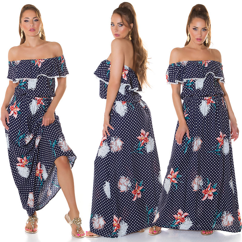 Modna sukienka Latina Maxidress z nadrukiem