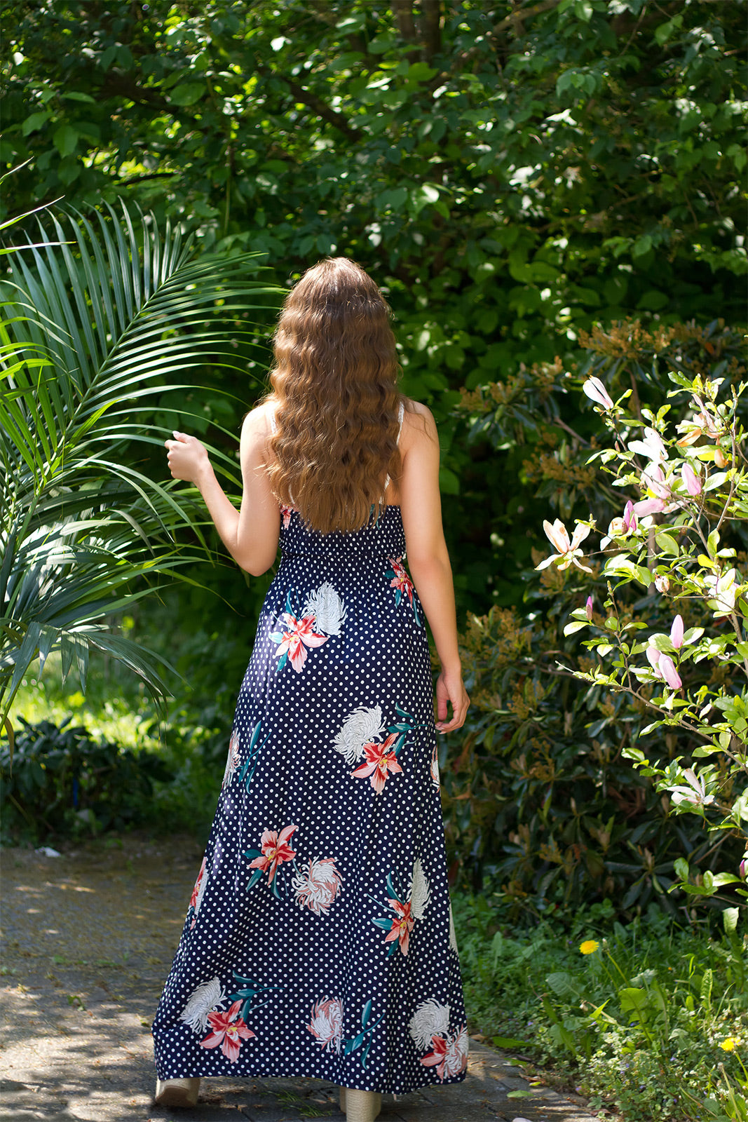 Seksowna sukienka Boho Maxidress z haftem