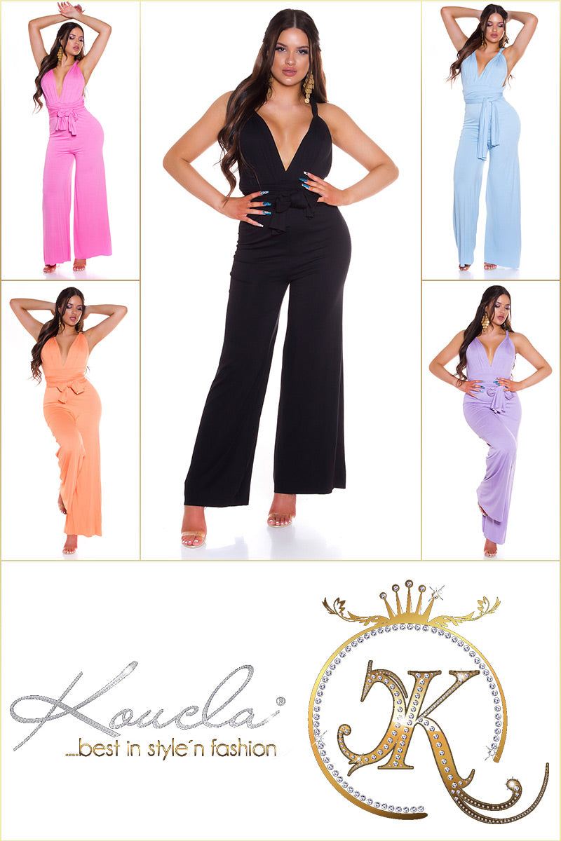 Sexy Backless Neckholder Overall to bind