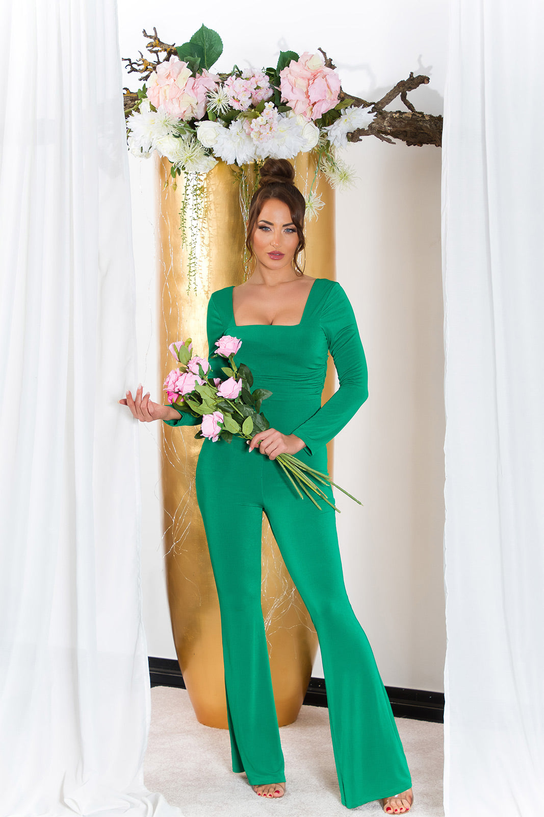 Sexy Musthave Overall z szeroką nogawką