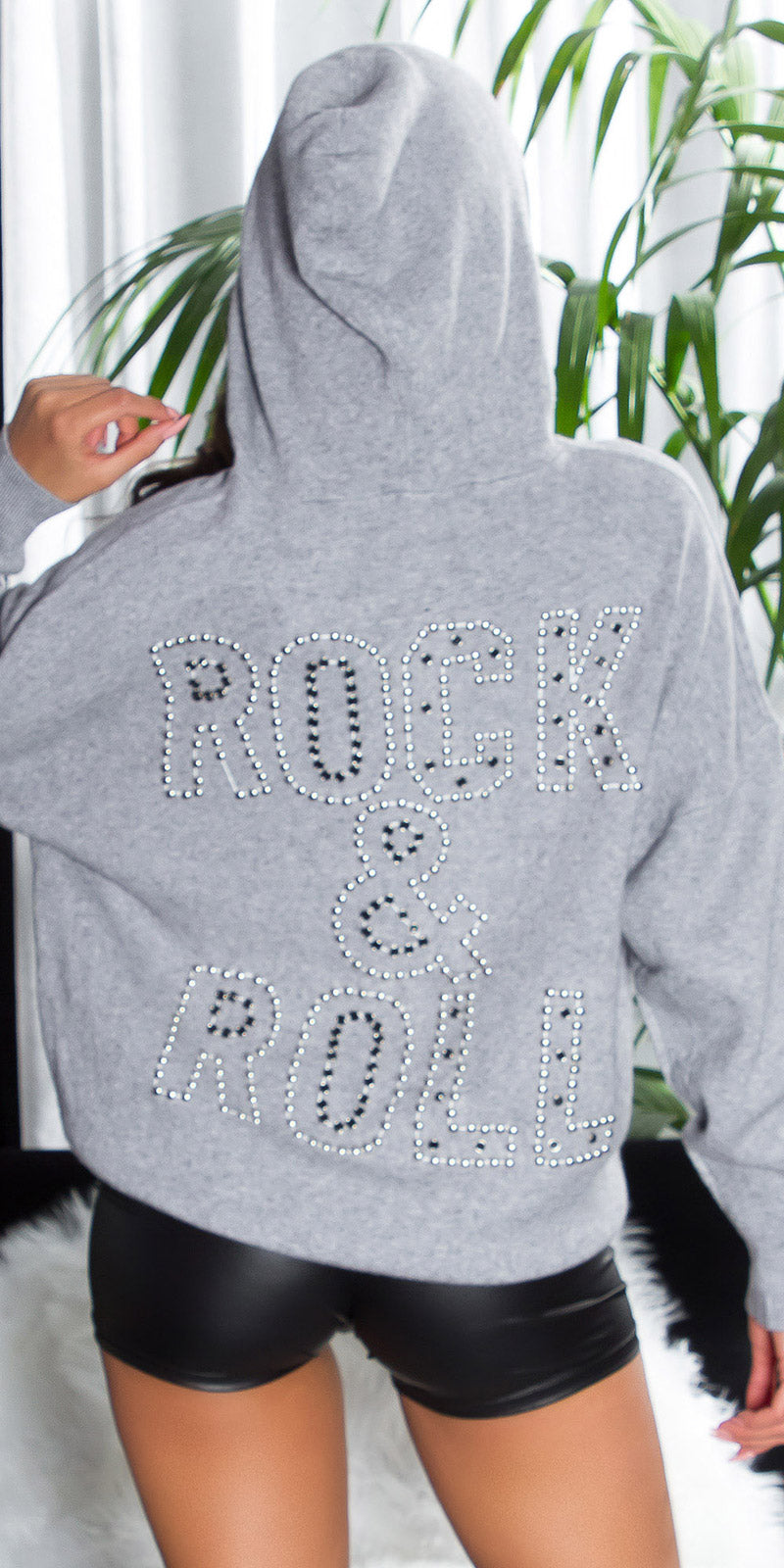 Modna bluza z kapturem "Rock & Roll"