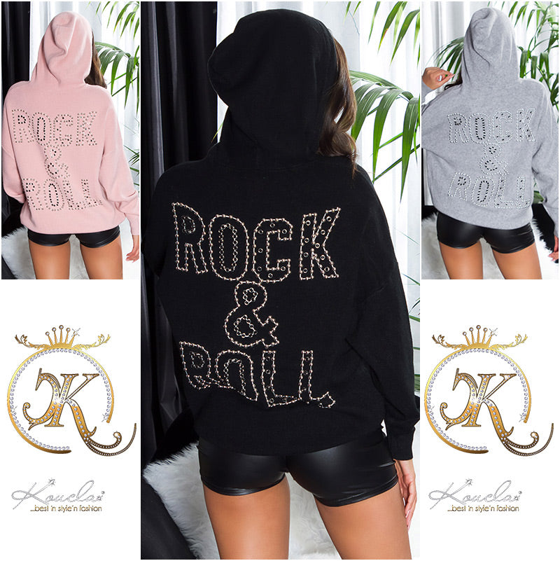 Modna bluza z kapturem "Rock & Roll"