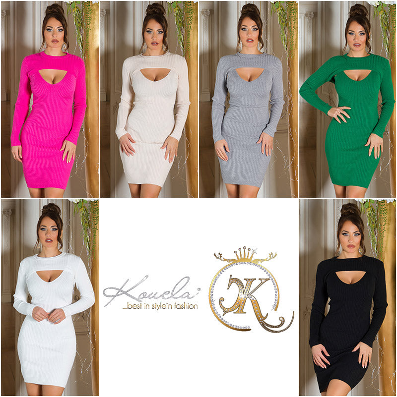 Seksowna sukienka dzianinowa 2w1 Look