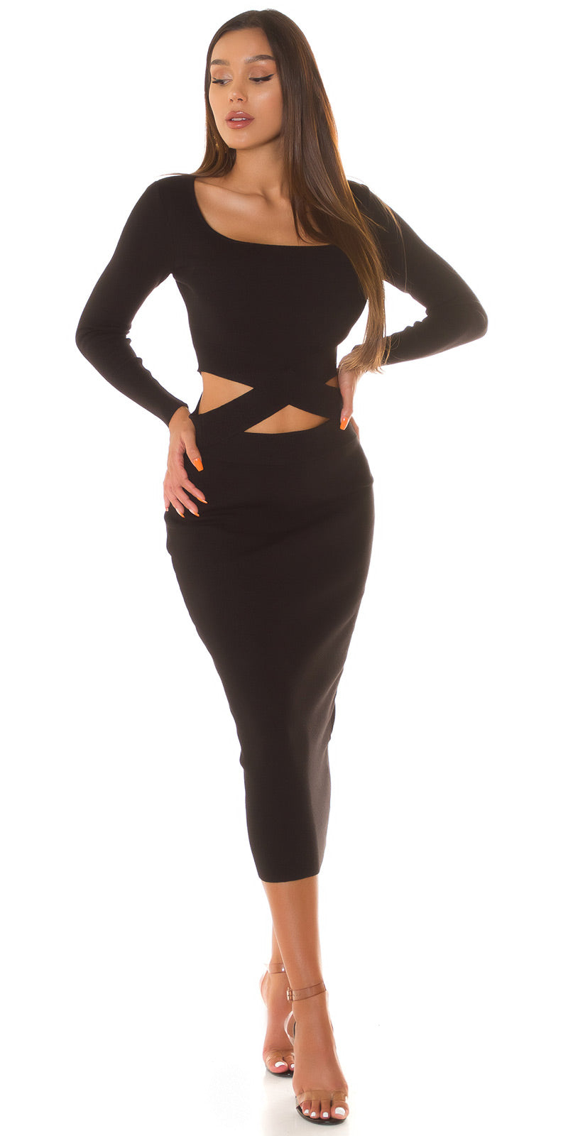 Soo Sexy! Elegancki dzianinowy zestaw 2-częściowy
