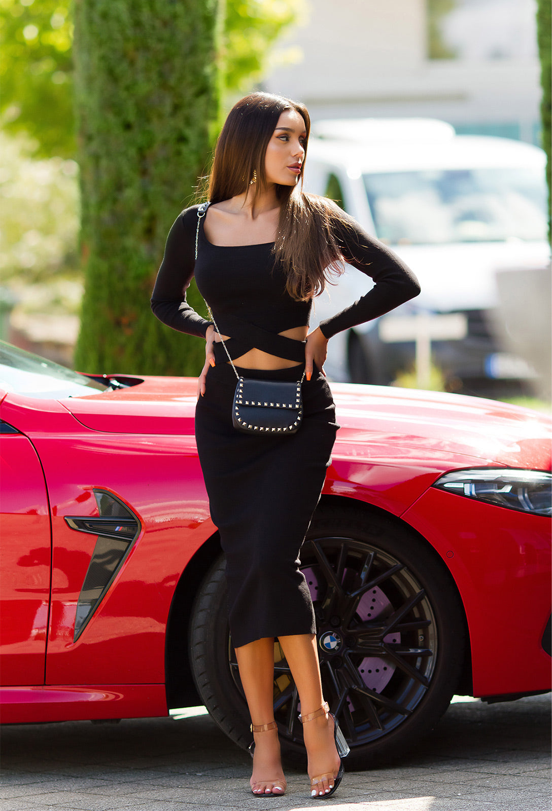 Soo Sexy! Elegancki dzianinowy zestaw 2-częściowy