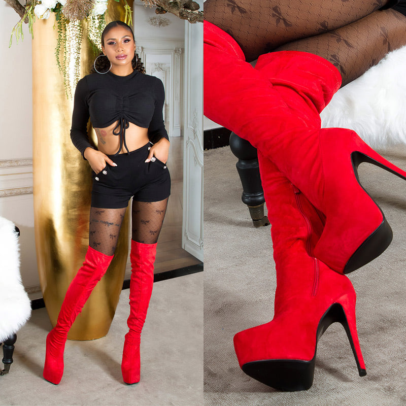 Sexy Plateau Overknees