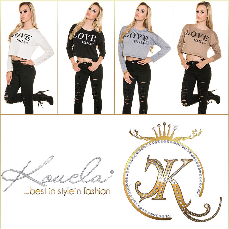 Seksowna koszulka koucla Swearshirt "LOVE KOUCLA Girls"