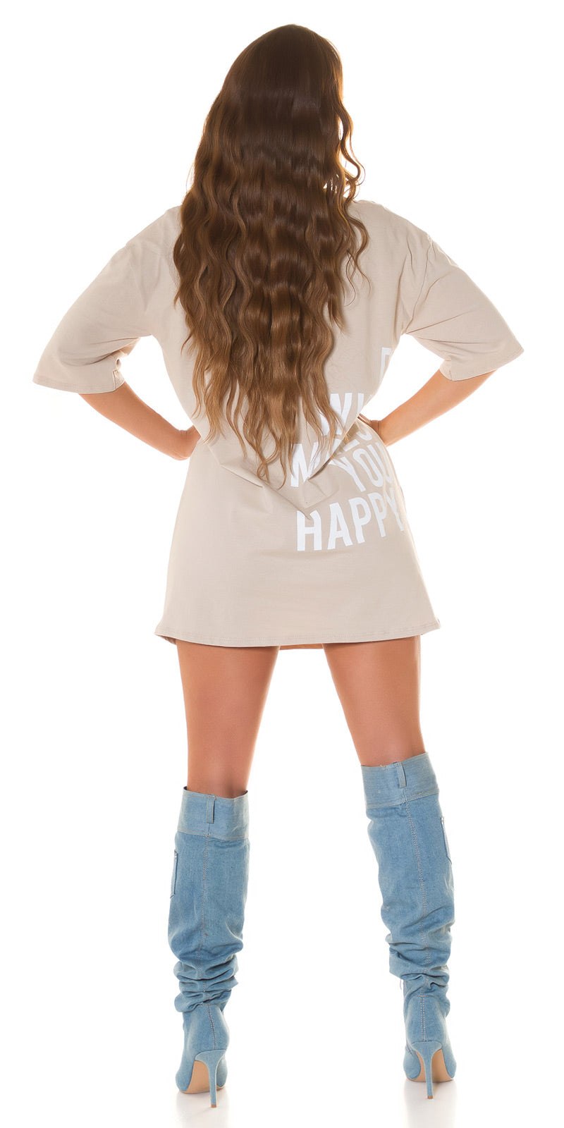 Sexy T-Shirt Dress "Happy"